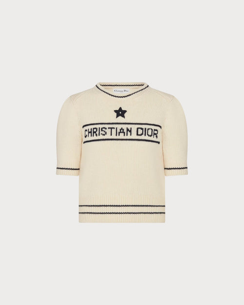 CHRISTIAN DIOR Short Sleeve Sweater | 迪奧 短身上衣 (白色)