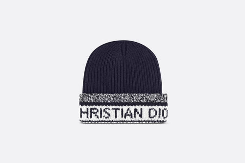 CHRISTIAN DIOR D-White Beanie | 迪奧 冷帽 (藍色)