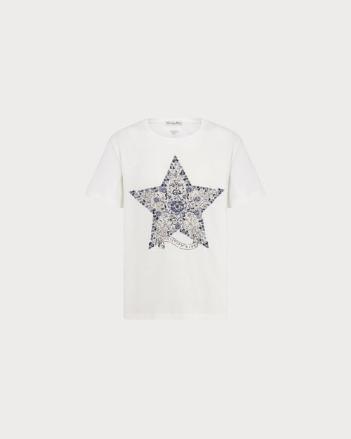 CHRISTIAN DIOR Embroidered T-Shirt | Dior T-shirt (white)