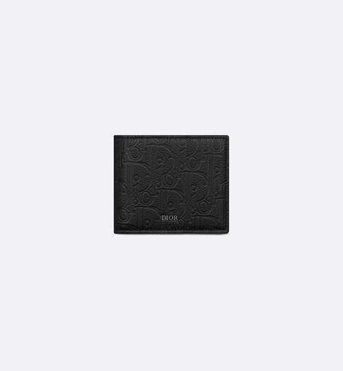 CHRISTIAN DIOR Men's Bifold Wallet | Dior Men's Wallet (all black)