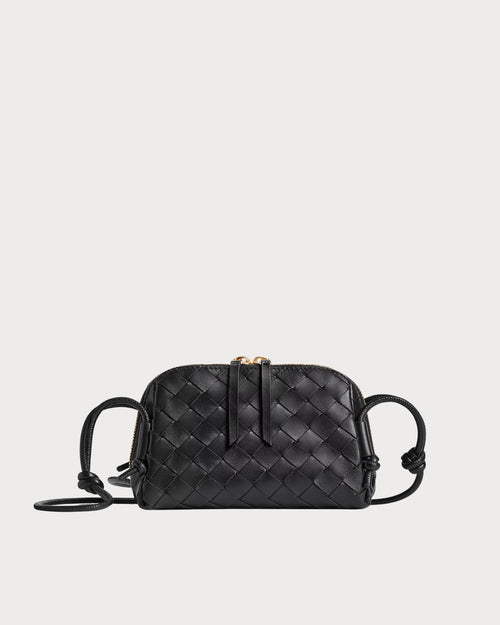 BOTTEGA VENETA Intrecciato Concert Pouch | 葆蝶家 手袋 (黑色)
