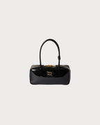 MIU MIU Beau Naplak Patent Leather Bag(Black)