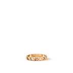 CHANEL Coco Crush Ring Quilted motif 18K Beige Gold | خاتم شانيل (ذهب وردي)