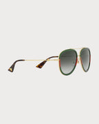 GUCCI Aviator Metal Sunglasses(Vert)