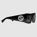 GUCCI Square Frame Sunglasses | Gucci Sunglasses (Black)