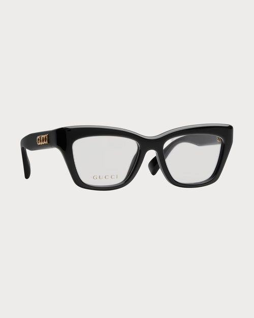 GUCCI Cat-Eye Optical Frame Acetate(Noir)