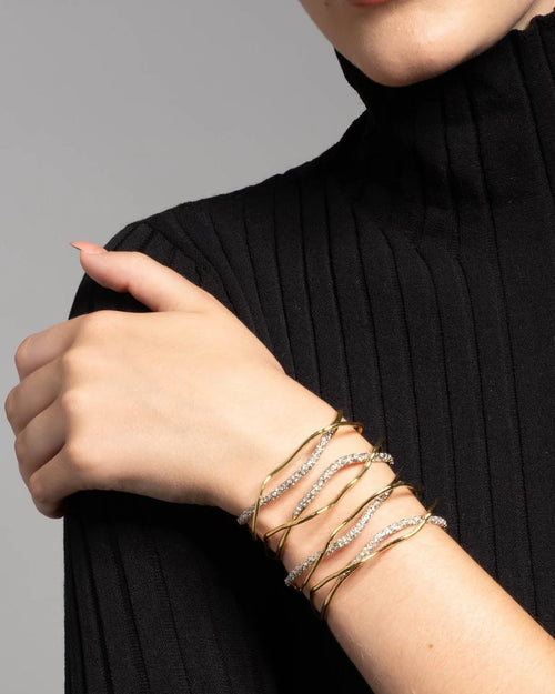 سوار أليكسيس بيطار سولاناليس كريستال | سوار (ذهبي وفضي)