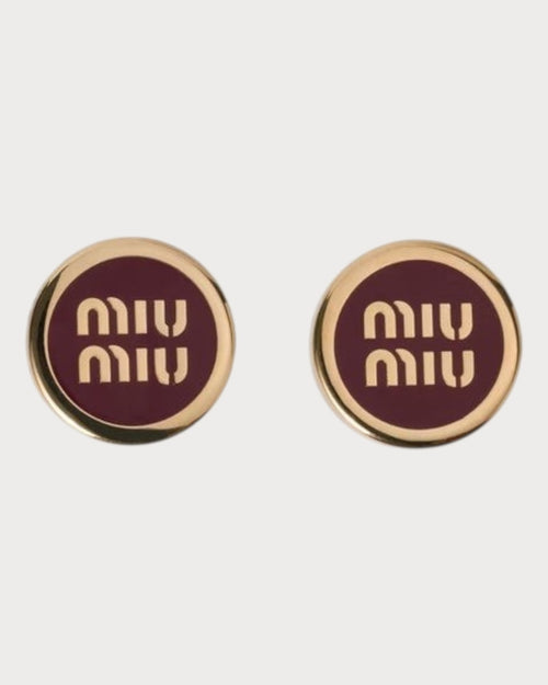 MIU MIU Set of Enameled Metal Earrings | 繆繆 耳環 (多色)