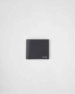 PRADA Men's Saffiano Leather Wallet | 普拉達 男仕銀包 (Black)
