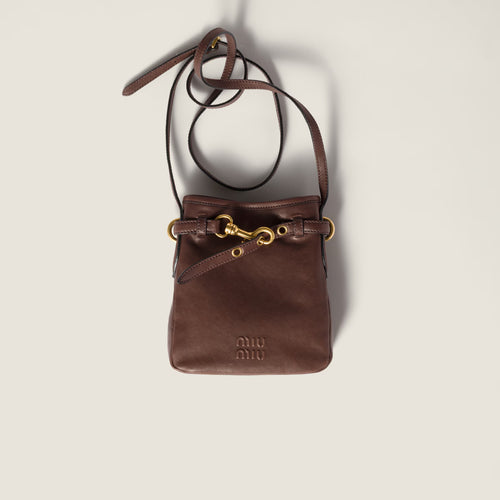 حقيبة ميو ميو من جلد النابا | حقيبة ميو ميو صغيرة (متعددة الألوان)