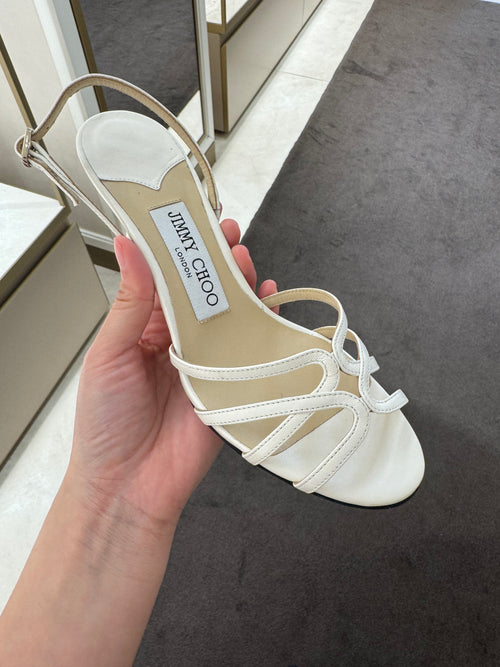 JIMMY CHOO Dahlia 65 Nappa Leather(White)