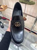 حذاء GUCCI Marmont GG Loafer | حذاء Gucci Loafer (أسود)