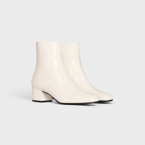 CELINE Les Bottes Celine Triomphe Zipped Boot | 賽琳 思琳 凱旋拉鍊長靴(白色)