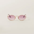 MIU MIU Logo Sunglasses Pink Beg Shaded Lenses | 繆繆 太陽眼鏡 (粉米漸層鏡片)