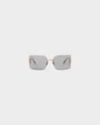 MIU MIU Aube Sunglasses | Miu Miu Sunglasses (Light Gray Lenses)