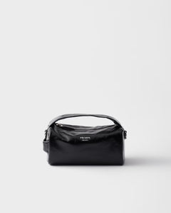 PRADA 2VD034 Re-Nylon Saffiano Leather Shoulder Bag Black | Prada Handbag (Black)