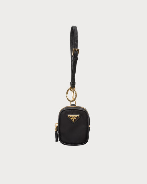 PRADA 1TT202 Re-Edition 1978 Re-Nylon Mini-Pouch Black | 普拉達 迷你袋鎖匙扣 (黑色)