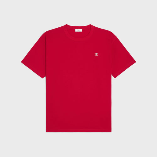 تيشيرت تريومف فضفاض للرجال من سيلين | تيشيرت سيلين بأكمام قصيرة وحواف متعددة الألوان