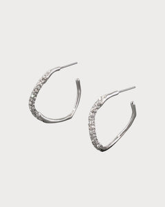 ALEXIS BITTAR Two Tone Pave Hoop Earring | 耳環 (多色)