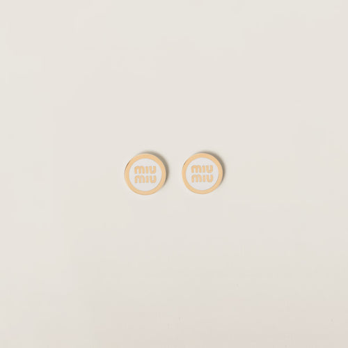 أقراط ميو ميو المعدنية المطلية بالمينا | أقراط ميو ميو (متعددة الألوان)