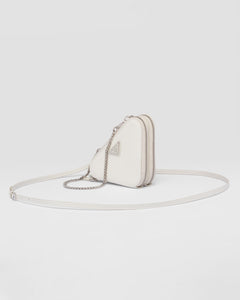 PRADA Saffiano Leather Mini Pouch | 普拉達 迷你手袋 (White)