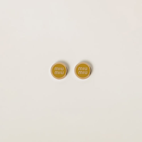 أقراط ميو ميو المعدنية المطلية بالمينا | أقراط ميو ميو (متعددة الألوان)