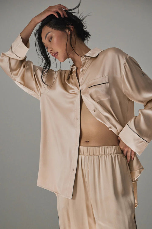 ALO YOGA Courchevel Silk Button Down | 絲質襯衫 (多色) - LondonKelly 英國名牌代購