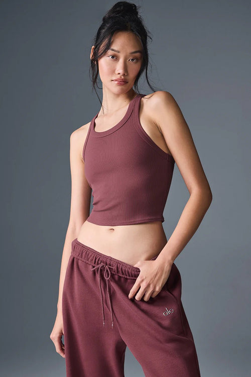 ALO YOGA Goddess Ribbed Go - To Tank | 羅紋經典背心 (多色) - LondonKelly 英國名牌代購