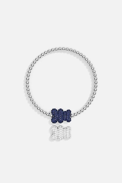 APM MONACO AB5045XKB Baba Yummy Bear Bracelet with Beads | 熊仔串珠手鍊 (銀色) - LondonKelly 英國名牌代購