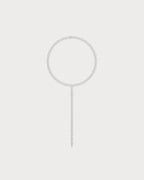 APM MONACO AC6777OX Pave Meteorites & Circles Y - drop Choker | 鋪鑽與圓圈 Y 字垂墜頸鍊 (銀色) - LondonKelly 英國名牌代購