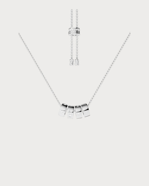APM MONACO AC7818OX LOVE Morse Code Adjustable Necklace | 摩斯密碼可調式頸鏈 (多色) - LondonKelly 英國名牌代購