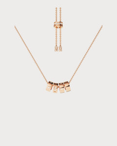 APM MONACO AC7818OX LOVE Morse Code Adjustable Necklace | 摩斯密碼可調式頸鏈 (多色) - LondonKelly 英國名牌代購