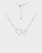 APM MONACO AC8180OX Hollow Heart Adjustable Necklace | 鏤空心形可調式頸鏈 (銀色) - LondonKelly 英國名牌代購