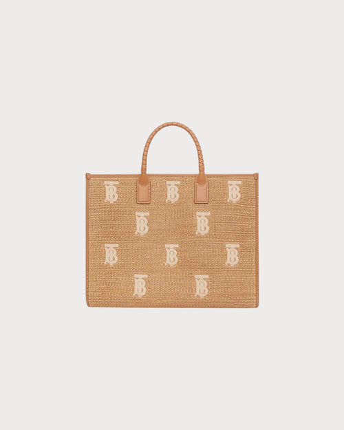 BURBERRY Large Freya Tote Bag | 博柏利 草編手提袋 (大碼/啡色) - LONDONKELLY 英國名牌代購