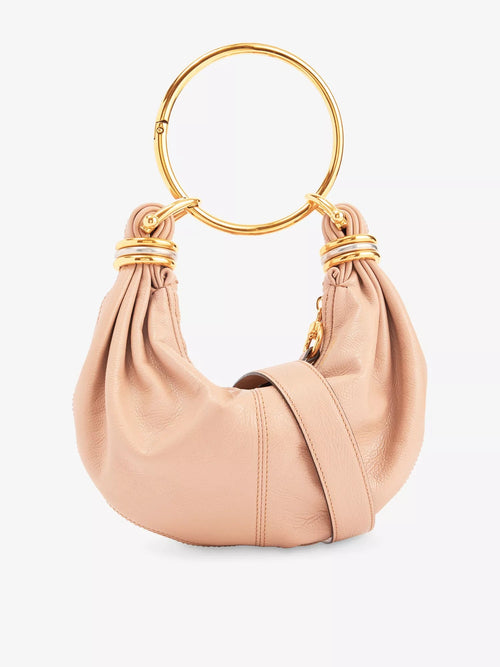 CHLOE Bracelet Hobo Mini Leather Top - Handle - Bag Woodrose | 蔻依 迷你手袋 (粉色) - LondonKelly 英國名牌代購