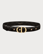 CHRISTIAN DIOR 30 Montaigne Belt | 迪奧 30蒙田皮帶 (30mm/黑色) - LondonKelly 英國名牌代購