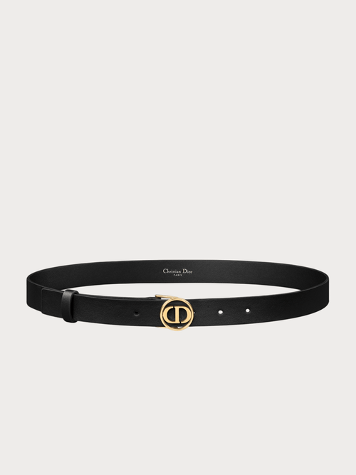 CHRISTIAN DIOR 30 Montaigne Circled Belt(25MM/Black) - LONDONKELLY 英國名牌代購
