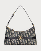 CHRISTIAN DIOR 30 Montaigne Mini Hobo Shoulder Bag | 迪奧 腋下袋 (藍色老花) - LONDONKELLY 英國名牌代購