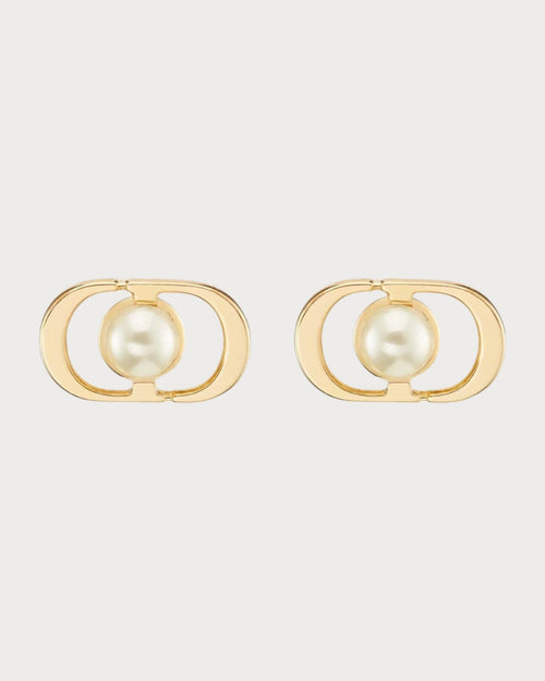 CHRISTIAN DIOR Petit CD Jolie Mini Stud Earrings | 迪奧 耳環 (金色) - LONDONKELLY 英國名牌代購
