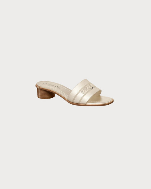 CHRISTIAN DIOR Women's Dway Heeled Slide | 迪奧 高跟涼鞋 (金色) - LondonKelly 英國名牌代購
