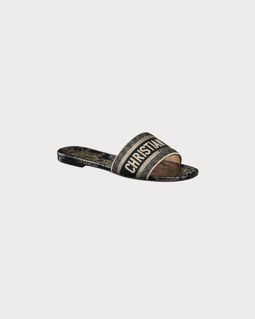 CHRISTIAN DIOR Women's Dway Slide | 迪奧 涼鞋 (黑色) - LondonKelly 英國名牌代購