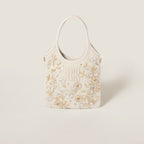 MIU MIU IVY Embroidered Gabardine Bag Cotton(3 Colors)