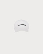 MIU MIU Drill Baseball Cap | 繆繆 棒球帽 (白色)