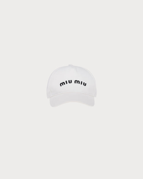 MIU MIU Drill Baseball Cap | 繆繆 棒球帽 (白色)