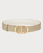 CHRISTIAN DIOR 30 Montaigne Reversible Belt | 迪奧 30蒙田雙面皮帶 (35mm/米/白色)