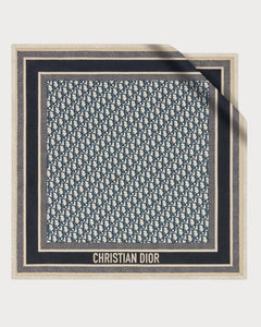 CHRISTIAN DIOR Oblique Diorwin 70 Square Scarf | 迪奧 老花絲巾 (藍色老花)