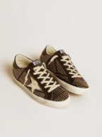GOLDEN GOOSE Women’s Super - Star in studded black nappa with white leather star | 黃金鵝 女款 Super - Star 黑色鉚釘納帕皮革款,搭配白色皮革星星(黑色) - LondonKelly 英國名牌代購