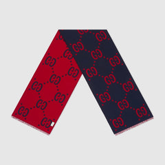 GUCCI GG Jacquard Wool Silk Scarf | 古馳 頸巾 (多色) - LondonKelly 英國名牌代購