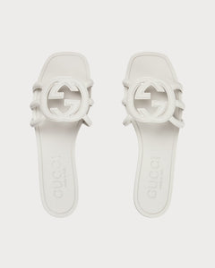 GUCCI Women's Interlocking G Slide Sandal | 古馳 橡膠拖鞋 (多色) - LondonKelly 英國名牌代購