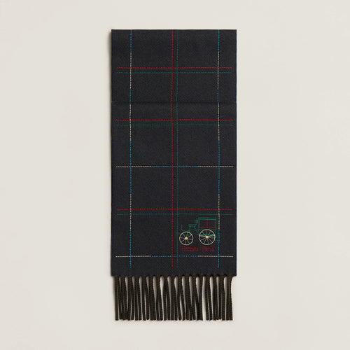 HERMES Brodee A Toute Berline ! Scarf | 愛馬仕 男仕頸巾 (多色) - LondonKelly 英國名牌代購